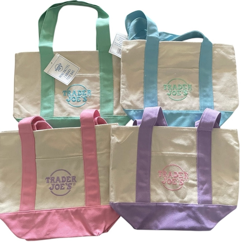 Trader Joe’s Canvas Tote Bag Set - Multicolor